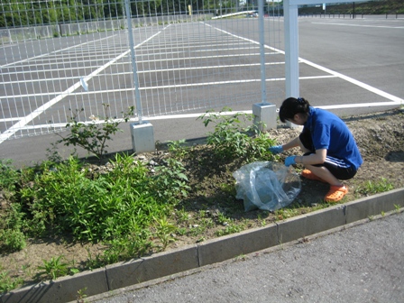 The 102th cleaning around the local area