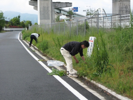 The 95th cleaning around the local area