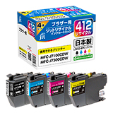 LC412-4PK 4色セット対応ジットリサイクルインク