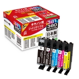 BCI-381 (BK / C / M / Y) + BCI-380 (standard capacity) 5-color multi-pack compatible JIT recycled ink cartridge