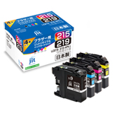 Ensemble de 219 couleurs LC215 / 4-4PK Compatible type grande capacité Encre recyclée Jit