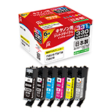 BCI-331(BK/C/M/Y/GY)+BCI-330 6-color multi-pack (standard capacity) Compatible Jit Recycled Ink