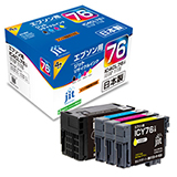 Tinta reciclada Jit compatible con juego de 4 colores IC76CL4