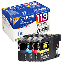 LC113-4PK 4色パック対応ジットリサイクルインク