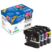 LC217 / 215-4PK Set a 4 colori Compatibile con tipo di grande capacità Inchiostro riciclato Jit