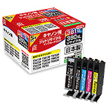 BCI-381XL (BK / C / M / Y) + BCI-380XL (Large capacity) 5-color multi-pack compatible JIT Recycled Ink Cartridge