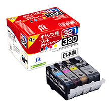 BCI-321 + 320 BCI-321 3 colors (C / M / Y) + BCI-320PGBK 4 color set compatible JIT recycled ink