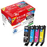 BCI-350XLPGBK / 351XLC / M / Y (Large capacity) 4-color set compatible JIT Recycled Ink