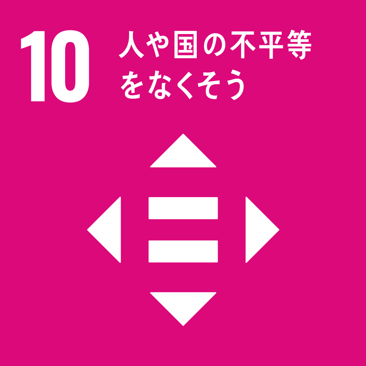 10. Eliminar las desigualdades en personas y países.